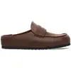 Image de Birkenstock Sabots Naples Wrapped Natural Leather Oiled