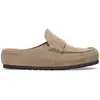Image de Birkenstock Sabots Naples Wrapped Suede Leather Narrow EU 38