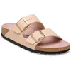 Image de Birkenstock - Arizona BF - Sandales femme Triples New Beige / Pink Clay - 38 - Étroit