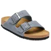 Image de Birkenstock - Arizona Suede - Sandales Stone Blue - 44 - Normal