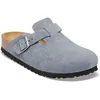 Image de Birkenstock - Boston Suede - Sabots Stone Blue - 44 - Normal