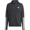 Image de Sweatshirt à capuche adidas Own the Run 3 Stripes Noir S IK4984