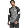 Image de Adidas T-shirt à Manches Longues Avec Demi-zip Icon 3 Stripes