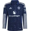 Image de Maillot Extérieur manches longues enfant Manchester United 2024/25 Bleu 7/8 ans IT1965