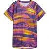 Image de T-shirt Puma Velocity All-Over Print Violet Jaune Femme, Taille S