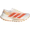 Image de adidas - Terrex Agravic Speed Ultra 2 - Chaussures trail plaque carbone femme Ftwr White / Impact Orange / Reflective Silver - 38