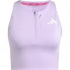 Image de adidas - Adizero Running Gel Pocket Crop Top - Brassière de sport femme Powder Plum - L