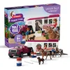 Image de schleich Horse Club | Pick-up avec remorque équestre Lakeside 42705 | avec Camion, Van pour Chevaux, Box, Hannah, 2 Chevaux & Accessoires | Jouet de Cheval & Cadeau dès 5 Ans | Set de 119 pièces en occasion ou reconditionné