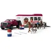 Image de Pick-up Et Sa Grande Remorque Equestre