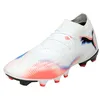 Image de Puma Chaussures de Football Future 8 Match FG/AG, Puma Puma Blanche, Noire, Rouge éclatante, 46 EU en occasion ou reconditionné