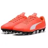 Image de Puma Chaussures de Football Vitoria II FG/AG Jr Unisexes pour Enfant, Puma Rouge Lumineuse Blanche, 29 EU en occasion ou reconditionné