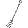 Image de Fourche à becher NatureLine- Manche bois 100% FSC - Poignée ergo en D - Dents acier trempé