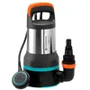 Image de GARDENA Pompe évac. subm. eaux claires/chargées 15000: pompe évacuation combinée, débit 15000 l/h, aspir. à plat jsq 1 mm et jsq granulom. 35 mm, 550 W (09048-20) en occasion ou reconditionné