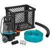 Image de Gardena Kit anti-innondations 9000: pompe submersible de débit 9000 l/h, fonctionnement automatique, filtre à particules jusqu’à 25 mm, avec raccord de tuyau et coffre de rangement, 300 W (9041-20) en occasion ou reconditionné