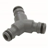 Image de Raccord de dérivation Y pour tuyaux d'arrosage de 19 mm 3/4 et 13 mm 1/2 - 934-26