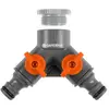 Image de Gardena 74340 Double Distributeur Pour Robinets 20/27-26/34