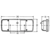 Image de Verre De Phare Hella Pour Feu Arrière 9el 122 689-051 Hella 9el122689051 Volkswagen