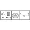 Image de Contacteur, Feu De Recul Hella 6zf008621301 Abarth;Alfa Romeo;Fiat;Ford;Lancia;Opel