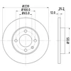 Image de Disque De Frein Hella 8dd355100131 Audi;Seat;Volkswagen