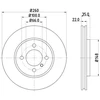 Image de Disque De Frein Hella 8dd355100651 Bmw