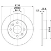 Image de Disque De Frein Hella 8dd355101241 Dacia;Renault
