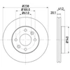 Image de Disque De Frein Hella 8dd355101261 Nissan;Renault