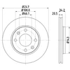 Image de Disque De Frein Hella 8dd355101801 Citroen;Peugeot
