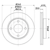 Image de Disque De Frein Hella 8dd355102231 Ford;Mazda