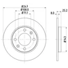 Image de Disque De Frein Hella 8dd355102511 Citroen;Peugeot