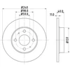 Image de Disque De Frein Hella 8dd355103151 Abarth;Alfa Romeo;Fiat;Ford;Lancia