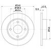 Image de Disque De Frein Hella 8dd355104631 Ford;Mazda