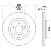 Image de Disque De Frein Hella 8dd355105381 Audi;Seat;Skoda;Volkswagen