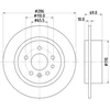 Image de Disque De Frein Hella 8dd355107001 Saab