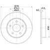 Image de Disque De Frein Hella 8dd355110401 Nissan