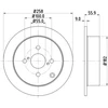 Image de Disque De Frein Hella 8dd355110471 Toyota