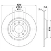 Image de Disque De Frein Hella 8dd355110801 Citroen;Peugeot