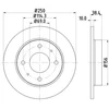 Image de Disque De Frein Hella 8dd355111531 Mitsubishi;Smart
