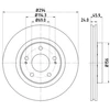 Image de Disque De Frein Hella 8dd355111571 Citroen;Mitsubishi;Peugeot