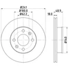 Image de Disque De Frein Hella 8dd355112791 Hyundai;Kia