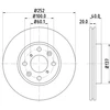 Image de Disque De Frein Hella 8dd355112981 Opel;Suzuki;Vauxhall