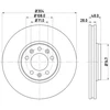 Image de Disque De Frein Hella 8dd355113671 Citroen;Fiat;Peugeot;Toyota