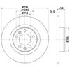 Image de Disque De Frein Hella 8dd355113681 Citroen;Fiat;Peugeot;Toyota