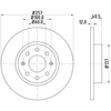 Image de Disque De Frein Hella 8dd355114351 Fiat;Opel
