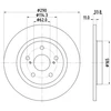 Image de Disque De Frein Hella 8dd355116121 Toyota