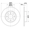 Image de Disque De Frein Hella 8dd355116441 Alfa Romeo;Fiat