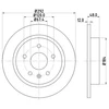 Image de Disque De Frein Hella 8dd355116831 Chevrolet;Opel;Saab;Vauxhall