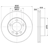Image de Disque De Frein Hella 8dd355117121 Nissan;Opel;Renault;Vauxhall