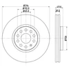 Image de Disque De Frein Hella 8dd355117791 Seat;Skoda;Volkswagen