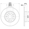 Image de Disque De Frein Hella 8dd355118071 Fiat