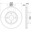 Image de Disque De Frein Hella 8dd355118181 Ford
